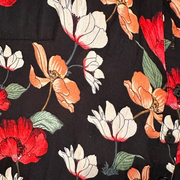 ZARA FLORAL SHIRT STYLE TUNIC DRESS - Picture 5 of 14